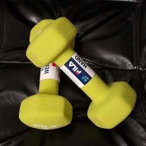 New Fila 8lb Dumbbells set - total 16 lbs